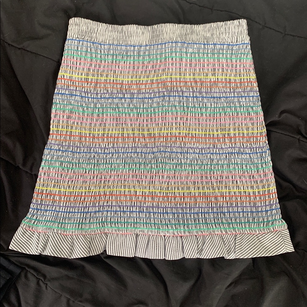 Stretchy rainbow skirt